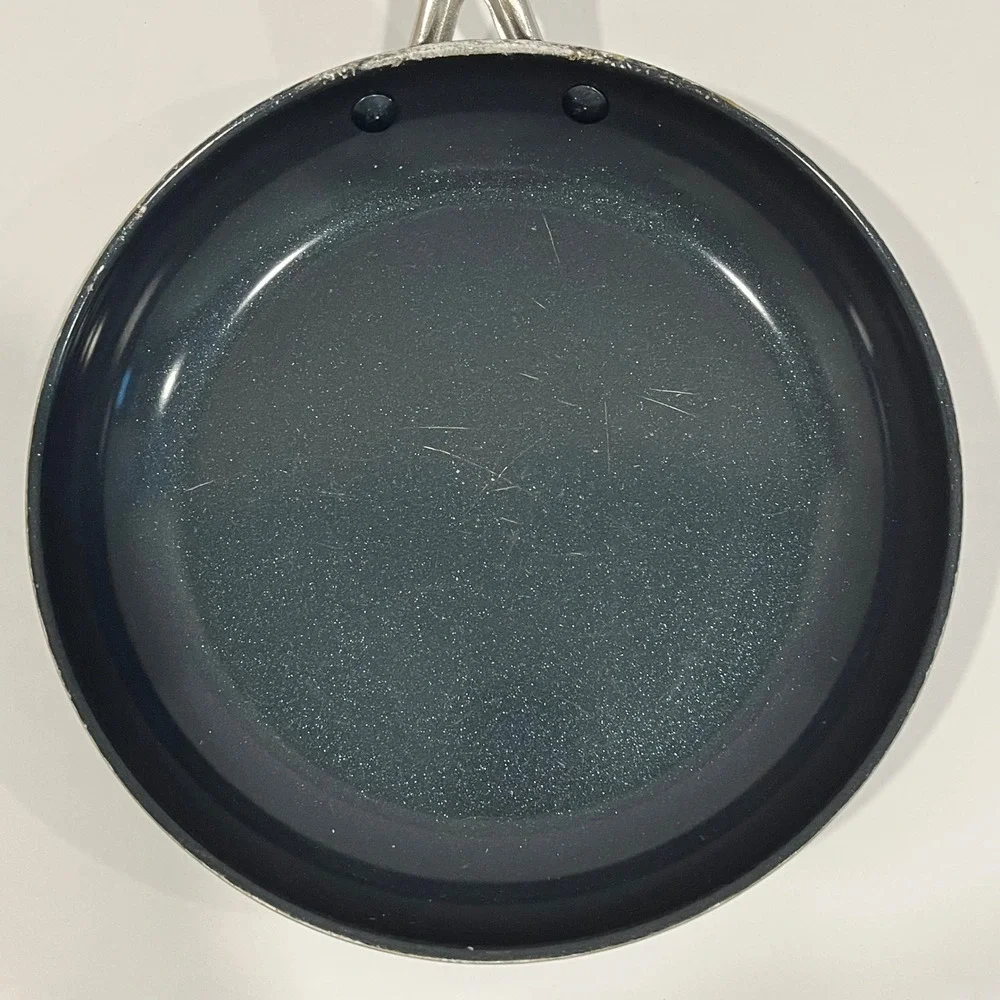 Blue Diamond Set of 3 Ceramic Non-Stick Frying Pans Pot Blue Stainless Handle